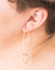 Brigitte Labradorite Gemstone and Gold Drop Earrings - Good Wknd