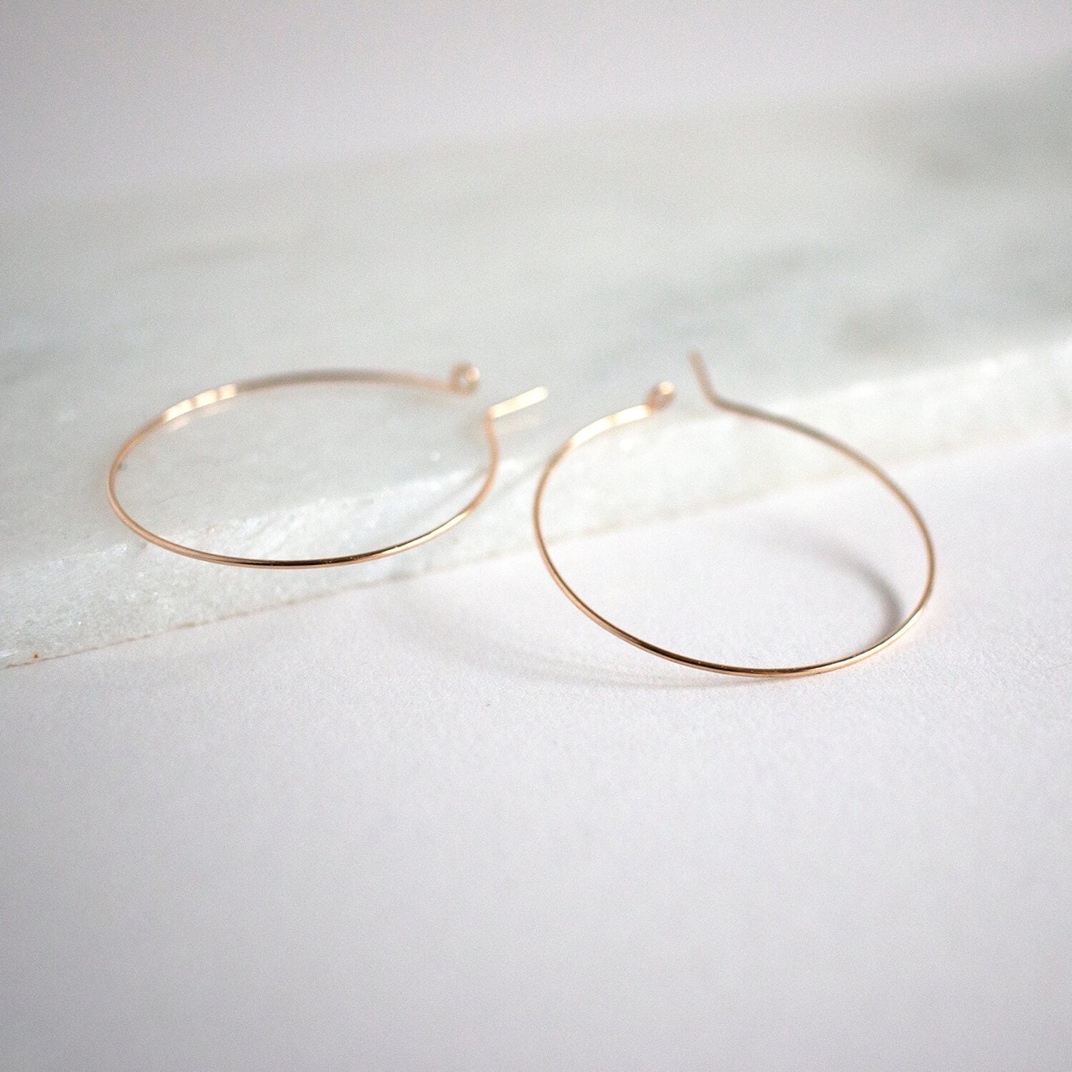 Classic Gold Hoop Earrings - Large - Good Wknd