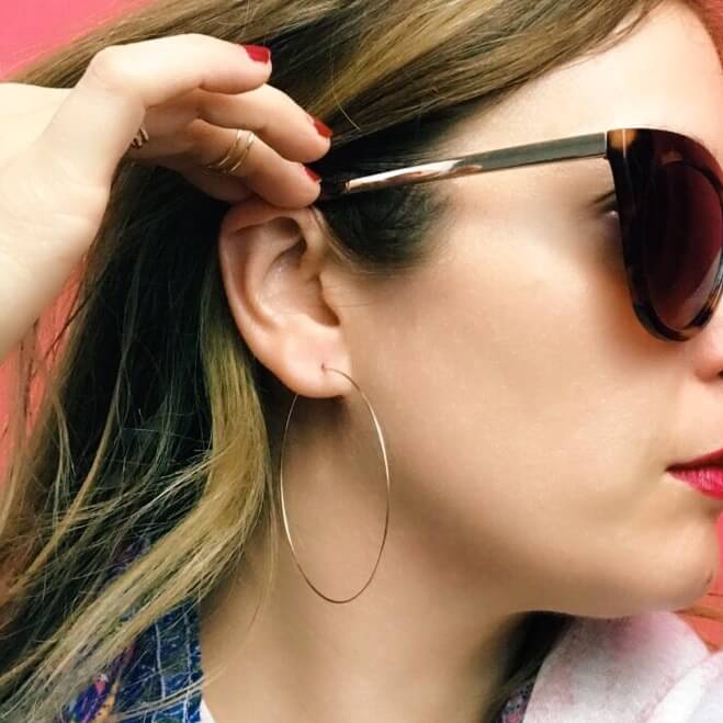 Classic Gold Hoop Earrings - Large - Good Wknd