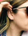 Classic Gold Hoop Earrings - Large - Good Wknd