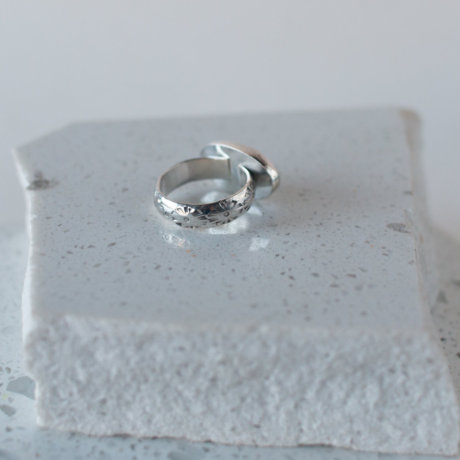East West Turquoise Ring - Size 8.75 - Desert Sky - Good Wknd