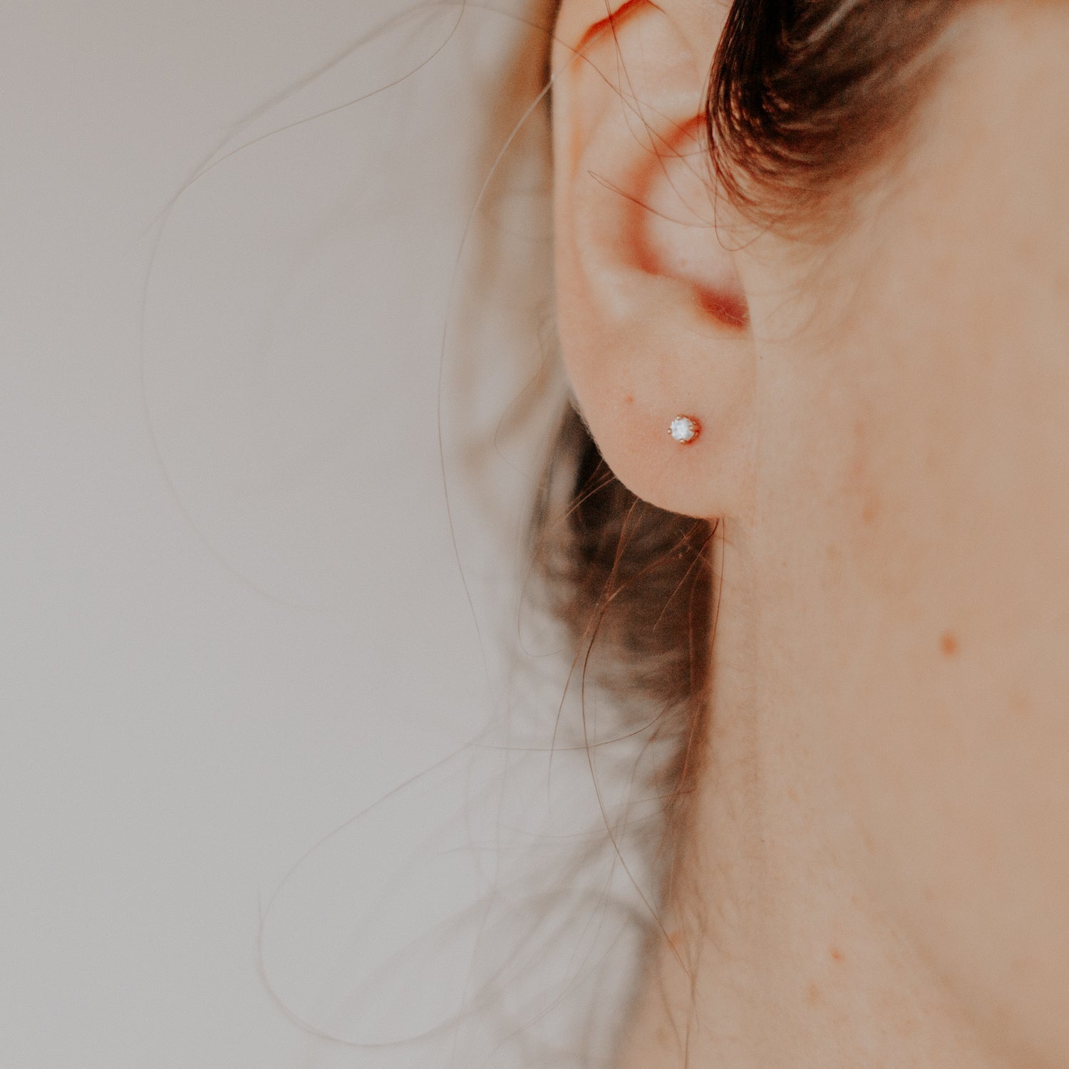 Maya 14k Solid Gold Diamond Stud Earring - Good Wknd