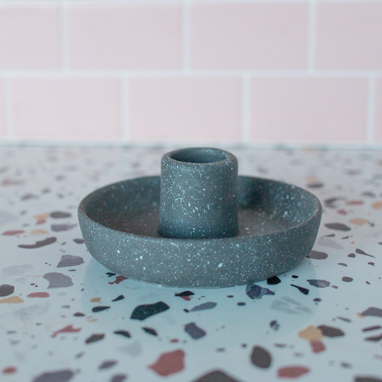 Speckled Concrete Match Holder with Striker - Good Wknd