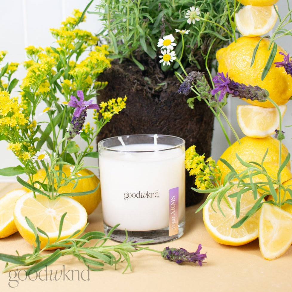 lemon lavender candle