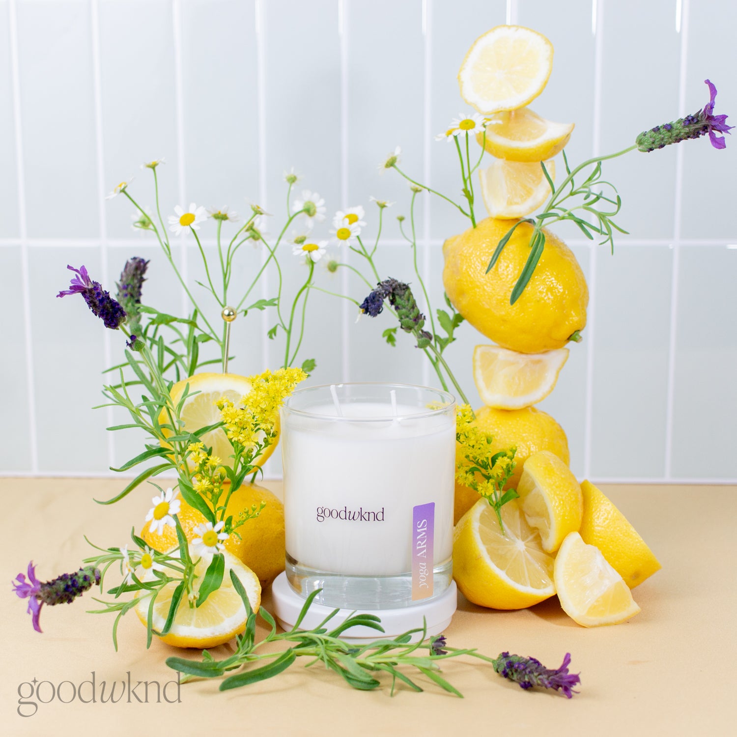 lemon lavender candle