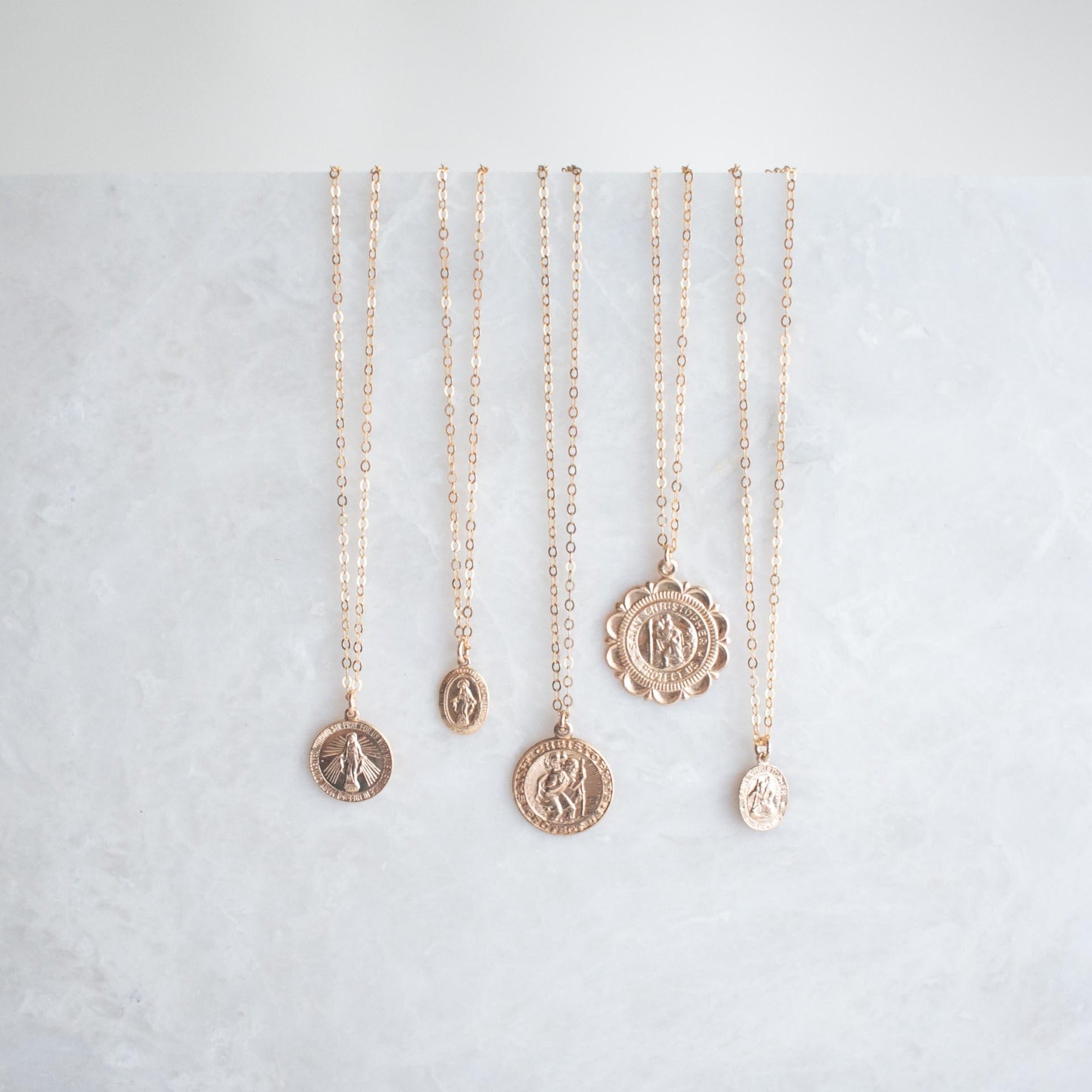 gold coin necklaces