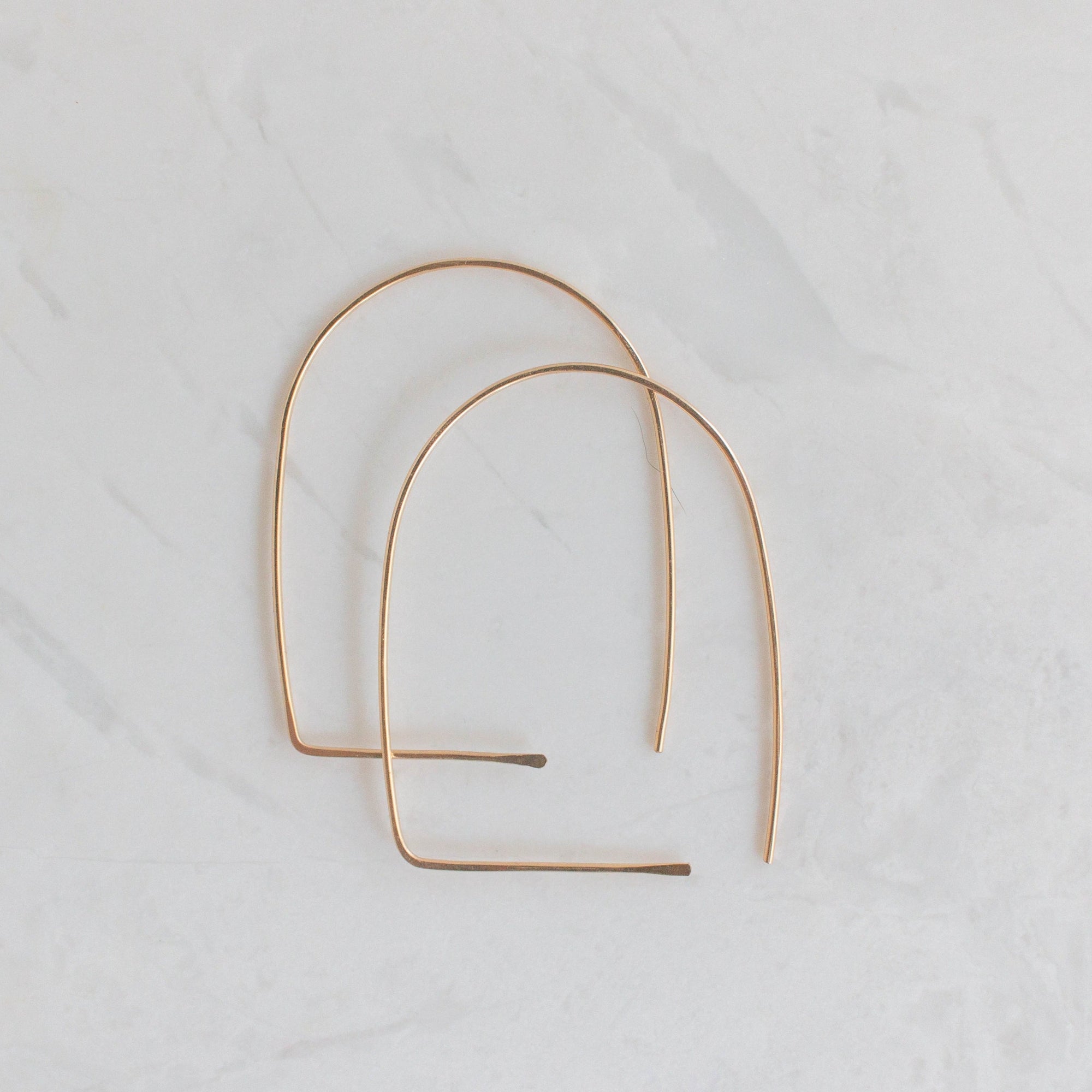 archway minimalist gold earrings