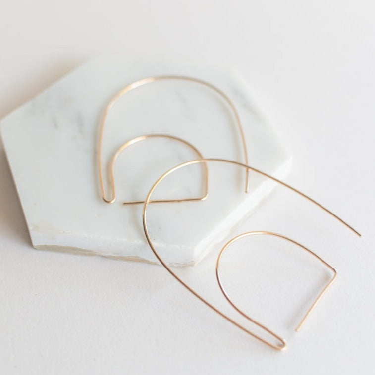 magic hour gold statement earrings