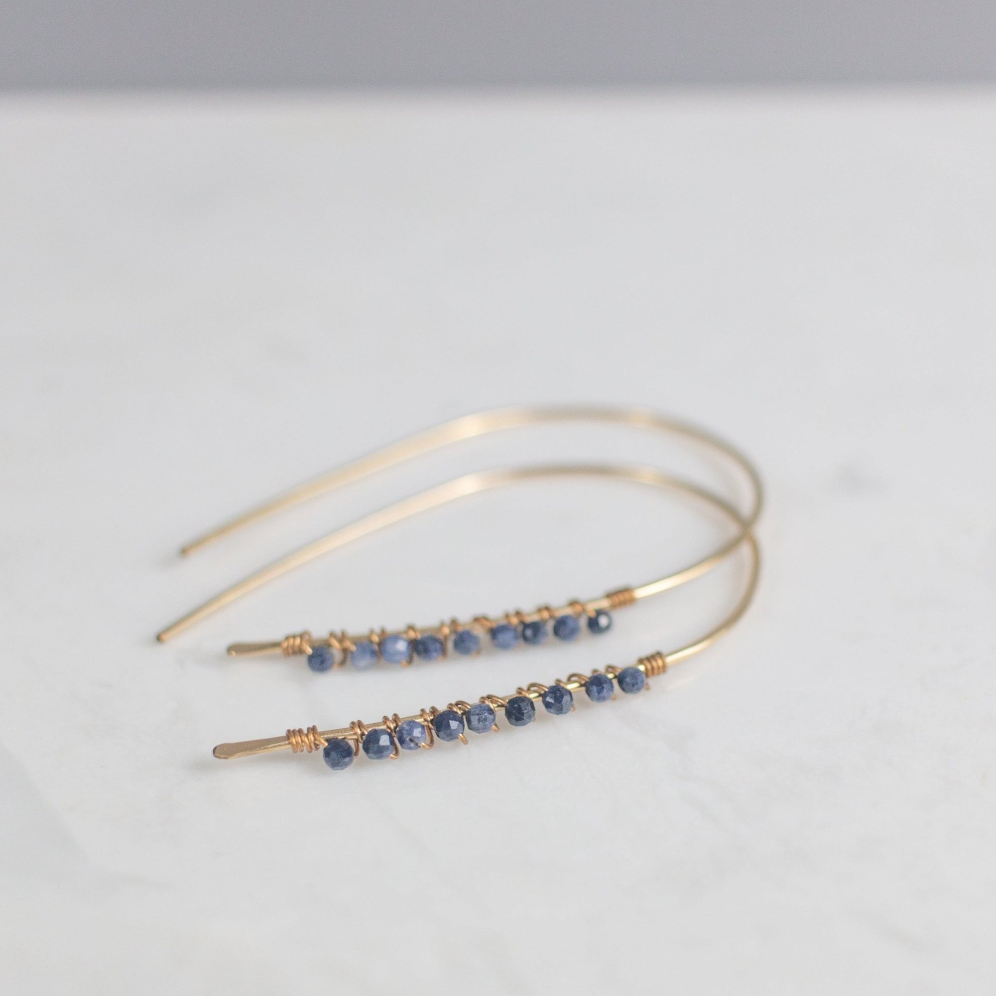 Greta Sapphire Statement Earrings - Good Wknd