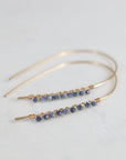 Greta Sapphire Statement Earrings - Good Wknd