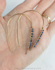 Greta Sapphire Statement Earrings - Good Wknd