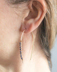 Greta Sapphire Statement Earrings - Good Wknd