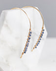 Greta Sapphire Statement Earrings - Good Wknd