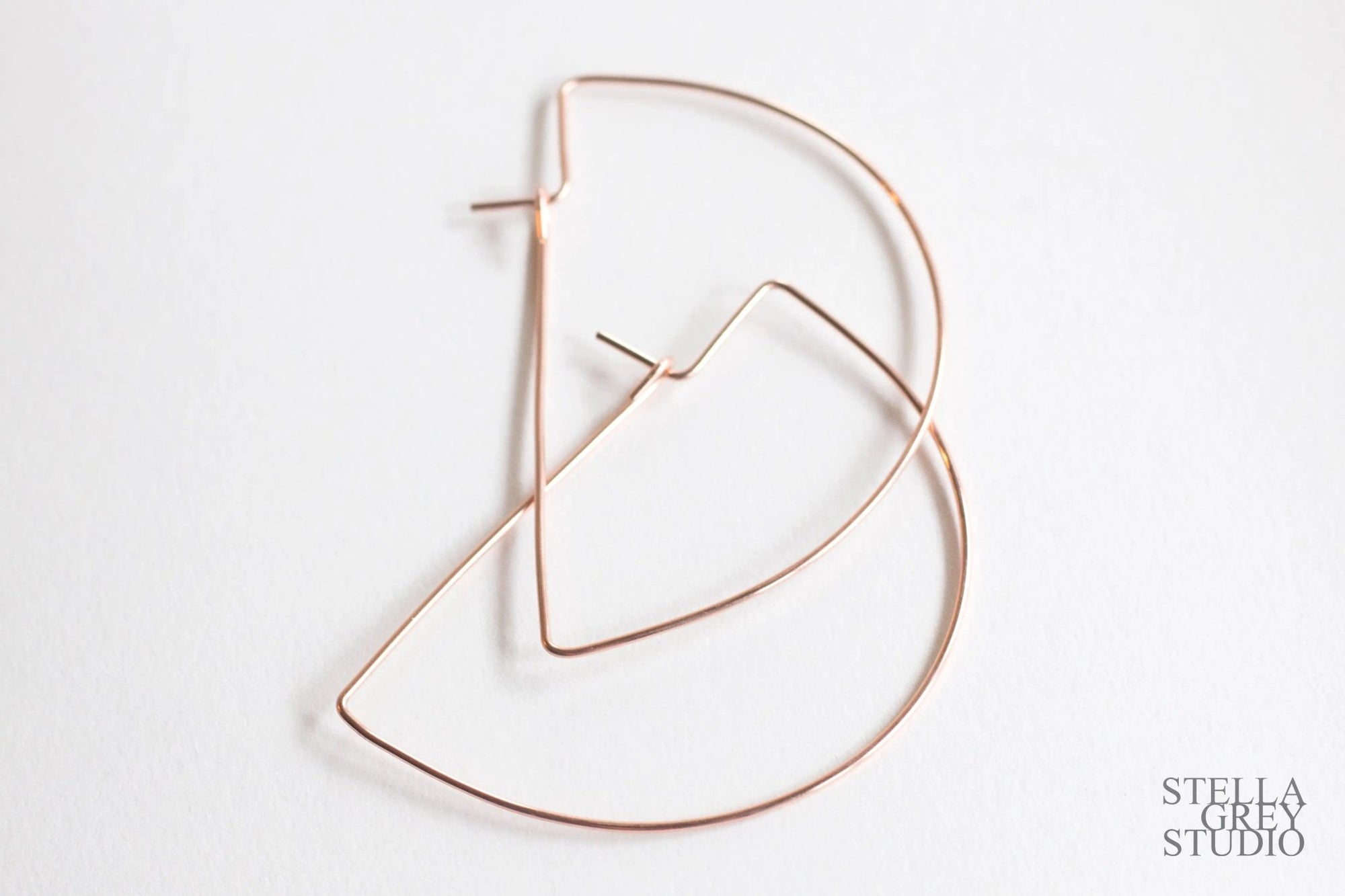 Half Moon Hoop Earrings - Good Wknd