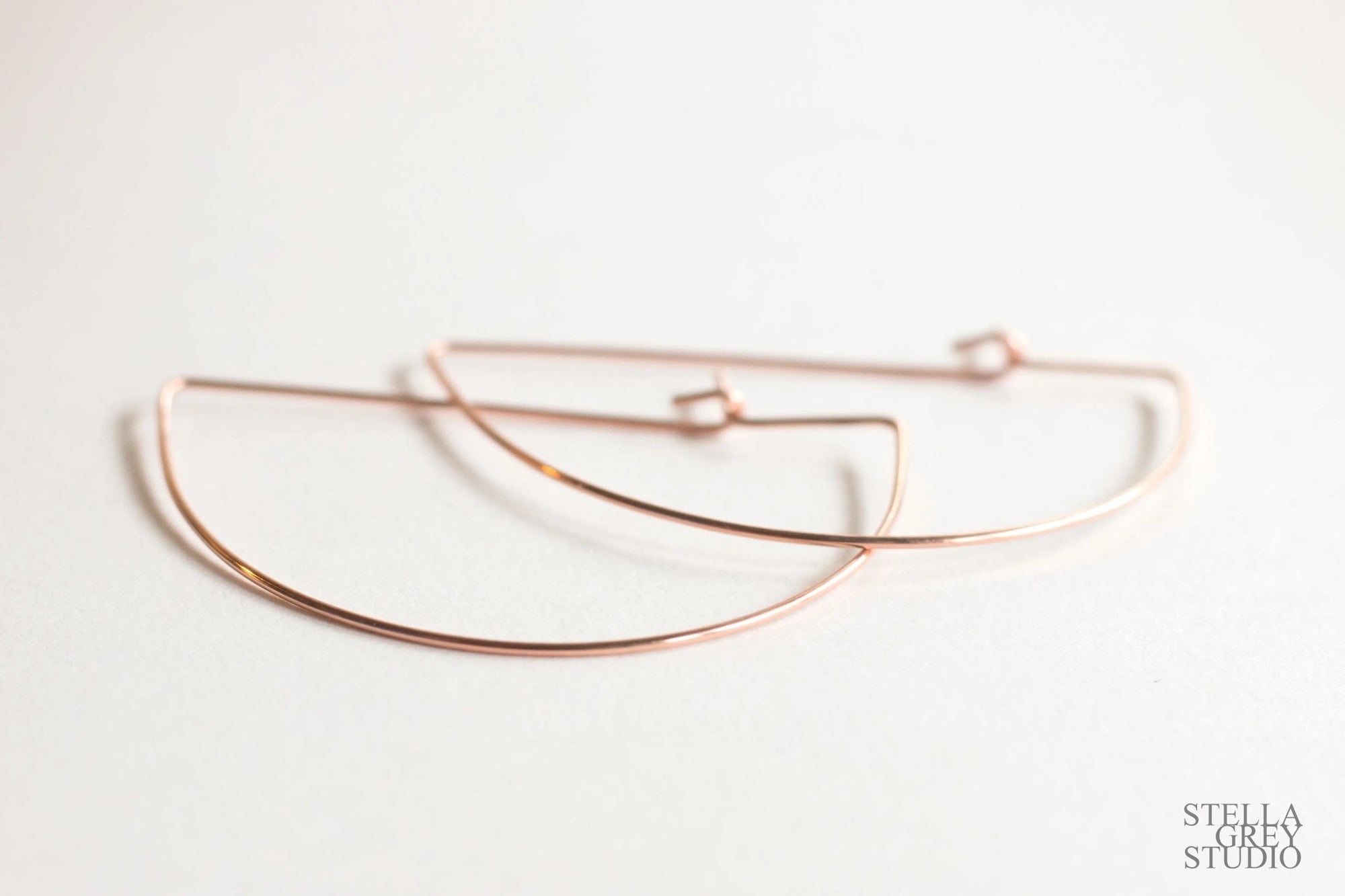 Half Moon Hoop Earrings - Good Wknd