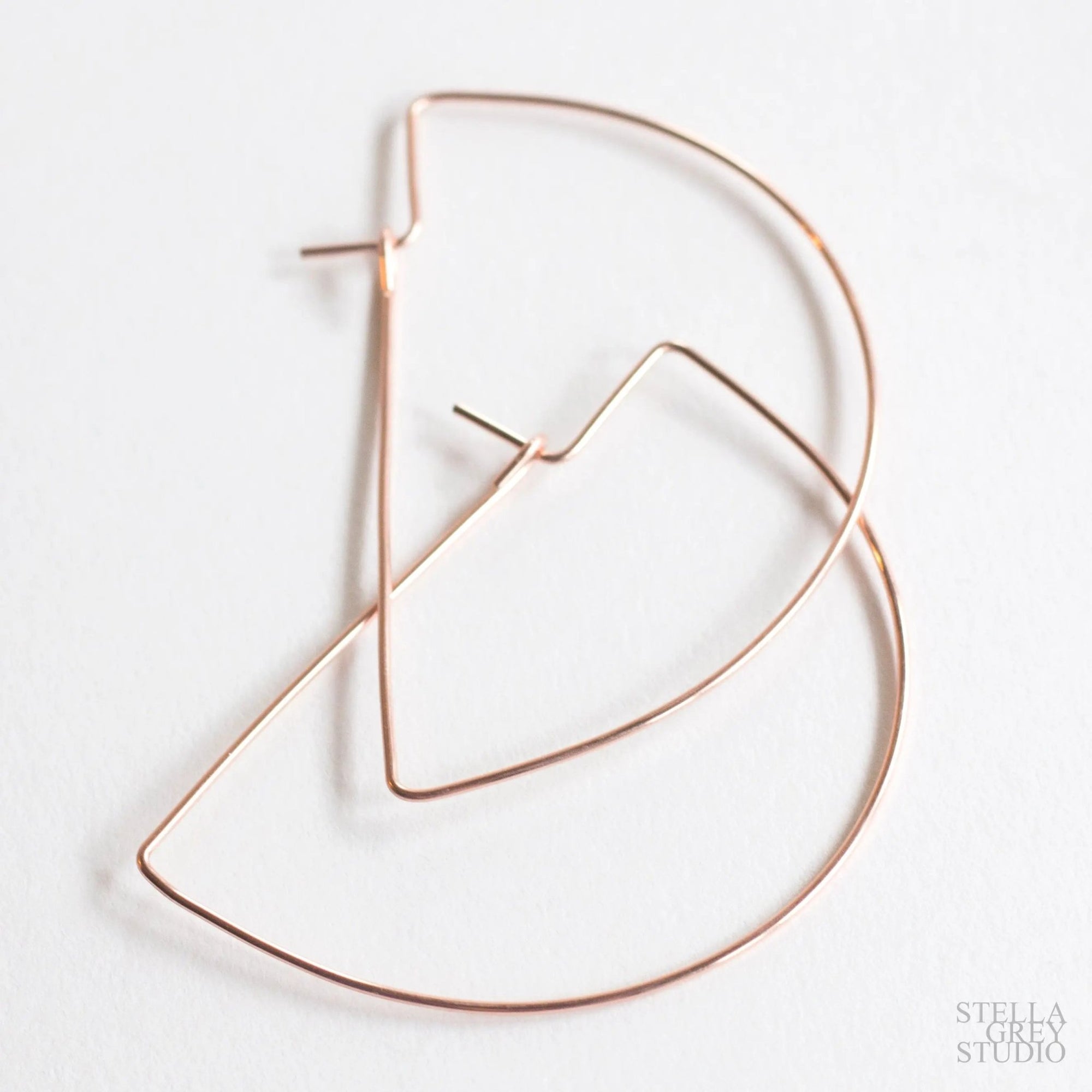 Half Moon Hoop Earrings - Good Wknd