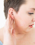 Lea Dainty Pearl Drop Earrings - Good Wknd