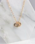 Lylou Personalized Initial Disc Necklace - 6mm - Good Wknd