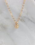 Lylou Personalized Initial Disc Necklace - 6mm - Good Wknd