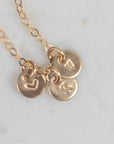 Lylou Personalized Initial Disc Necklace - 6mm - Good Wknd