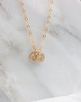Lylou Personalized Initial Disc Necklace - 6mm - Good Wknd