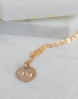 Mama Gold Disc Necklace - 10mm - Good Wknd