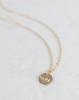 Mama Gold Disc Necklace - 10mm - Good Wknd