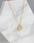 Mama Gold Disc Necklace - 10mm - Good Wknd