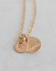 Mama Gold Disc Necklace - 10mm - Good Wknd