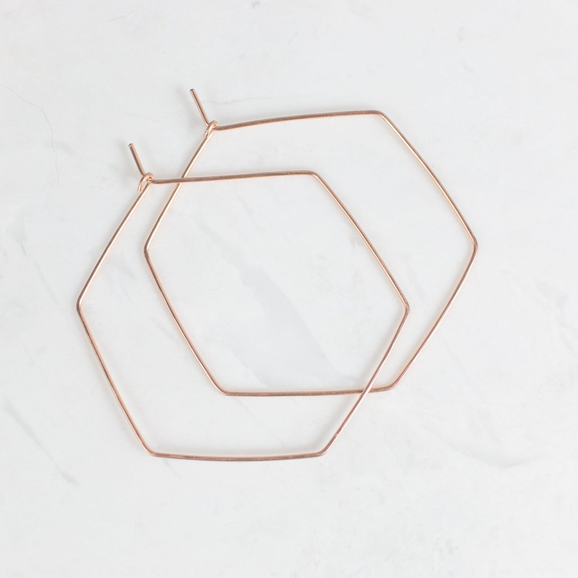 Mia Hexagon Hoops - Good Wknd