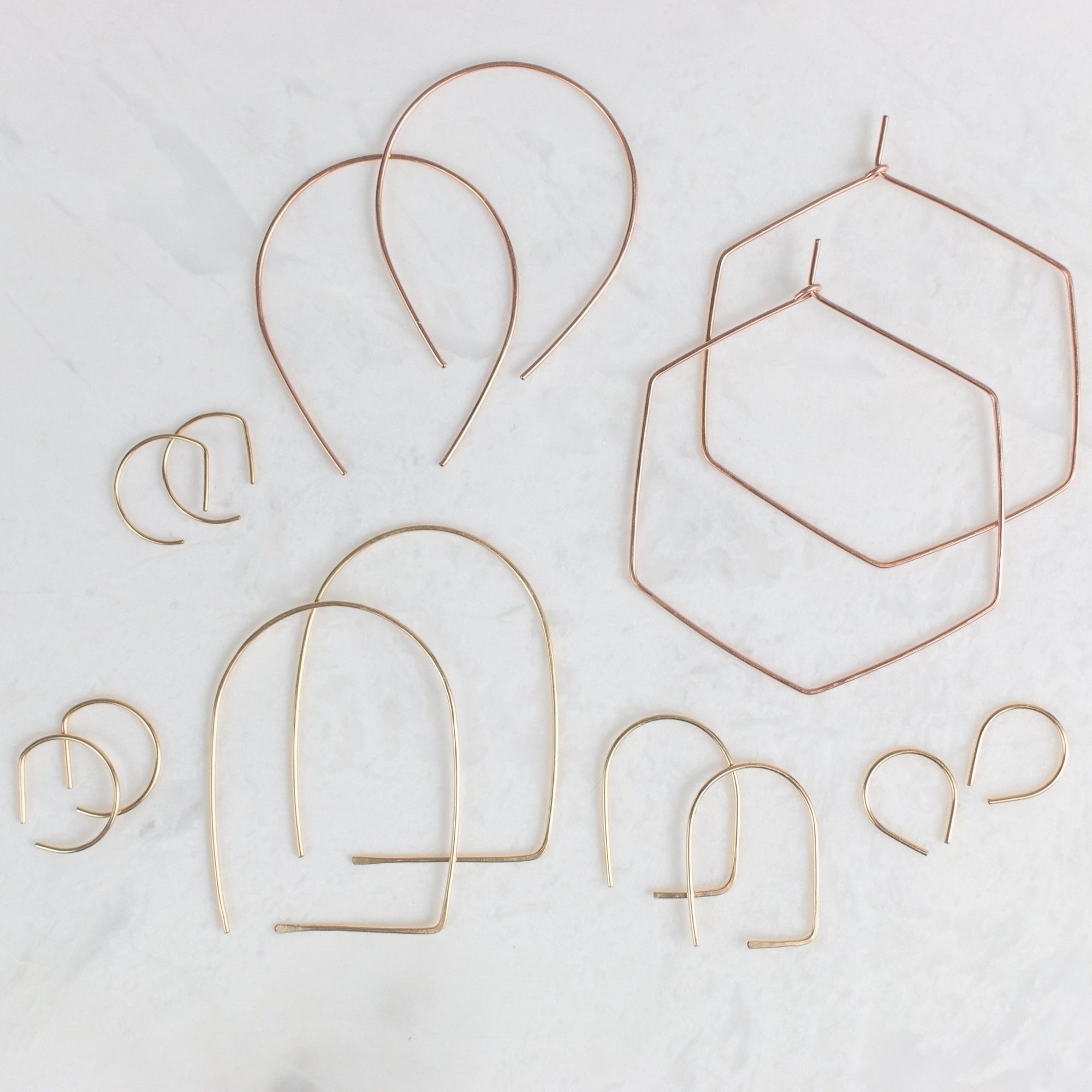 Mia Hexagon Hoops - Good Wknd