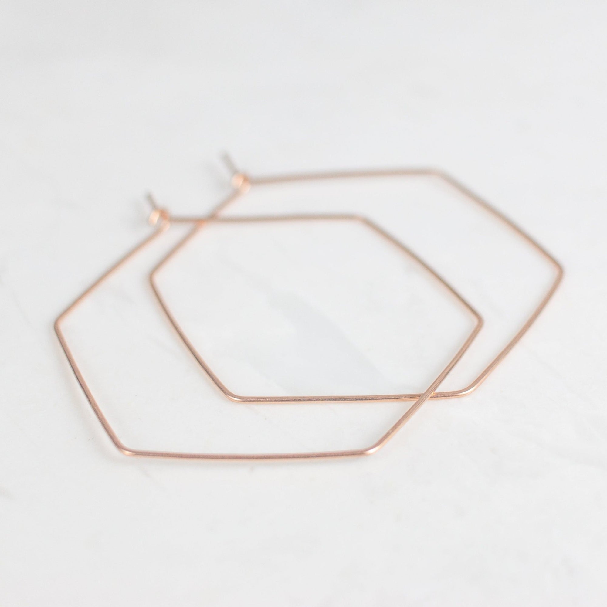 Mia Hexagon Hoops - Good Wknd