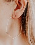 Mia Hexagon Hoops - Good Wknd