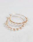 Milou Pearl Hoop Earrings | Modern Pearl Jewelry - Good Wknd