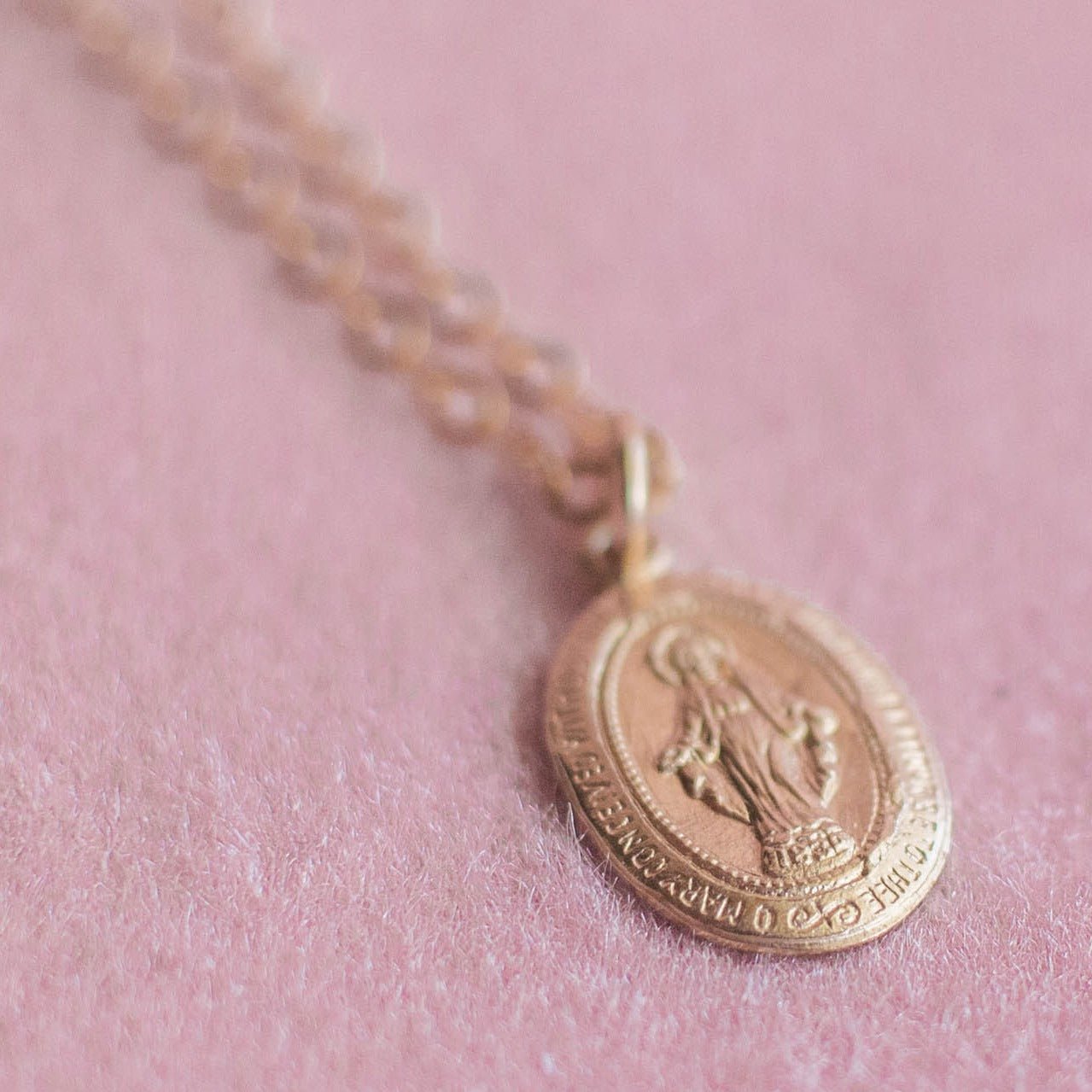 Miraculous Medal Necklace | Our Lady of Graces Necklace - Good Wknd