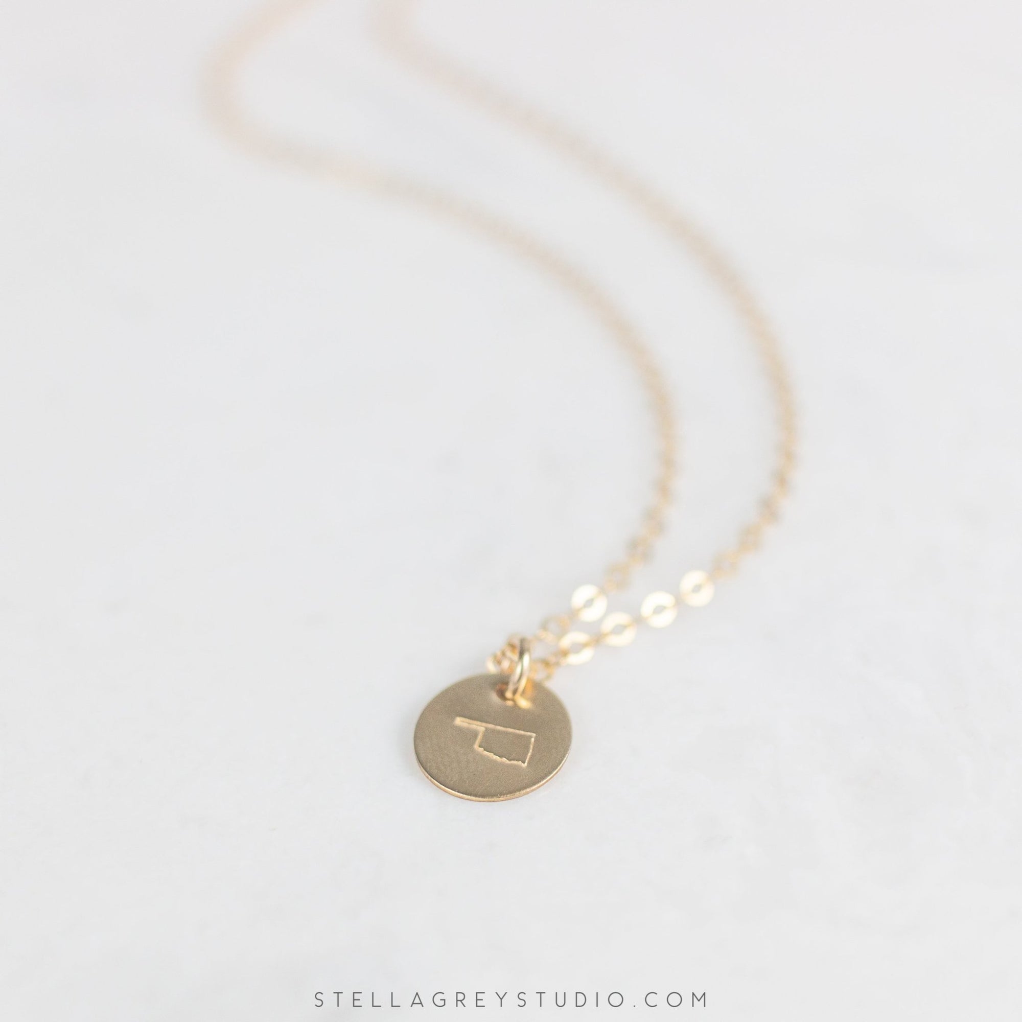 Oklahoma Disc Necklace - Good Wknd