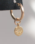 Oriana Starburst Huggie Hoop Earrings | Small Gold Hoops - Good Wknd