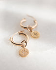 Oriana Starburst Huggie Hoop Earrings | Small Gold Hoops - Good Wknd