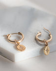 Oriana Starburst Huggie Hoop Earrings | Small Gold Hoops - Good Wknd