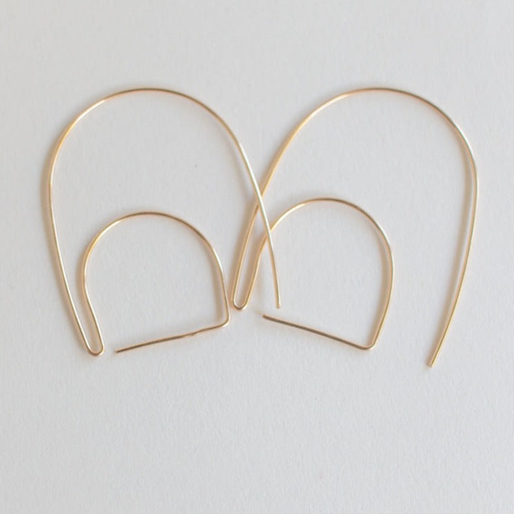 magic hour gold statement earrings