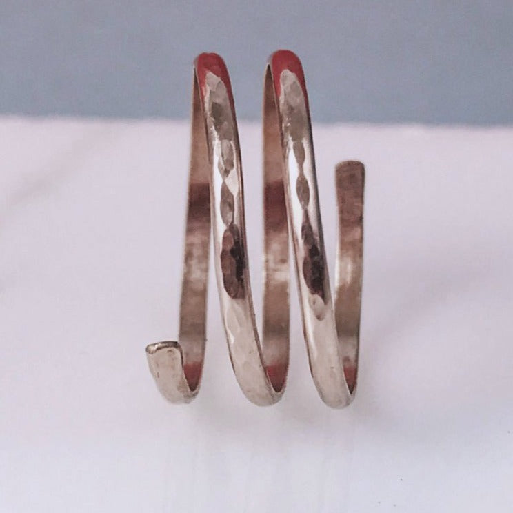 rose gold spiral ring