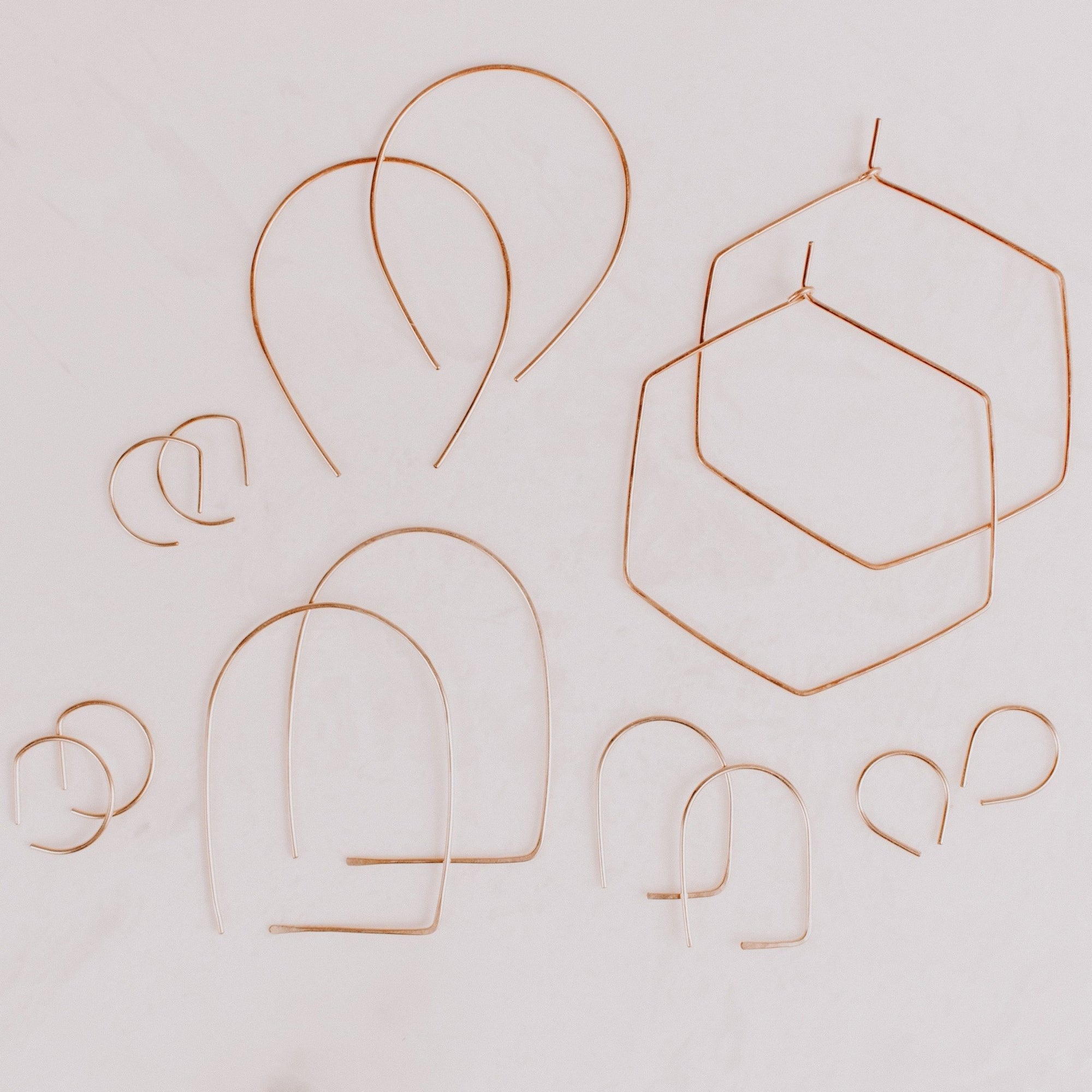 Saffron Arching Hoop Earrings - Good Wknd