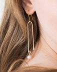 Simone Pearl Drop Earrings | Modern Pearl Jewelry - Good Wknd