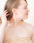 Sylvie Pearl Drop Earrings | Modern Pearl Jewelry - Good Wknd
