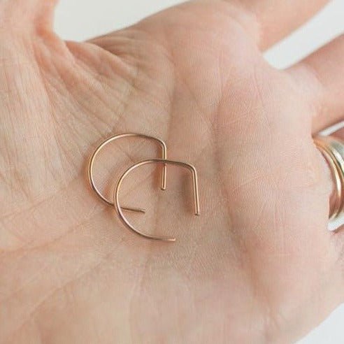Tiny Minimal Hoop Earrings - Good Wknd