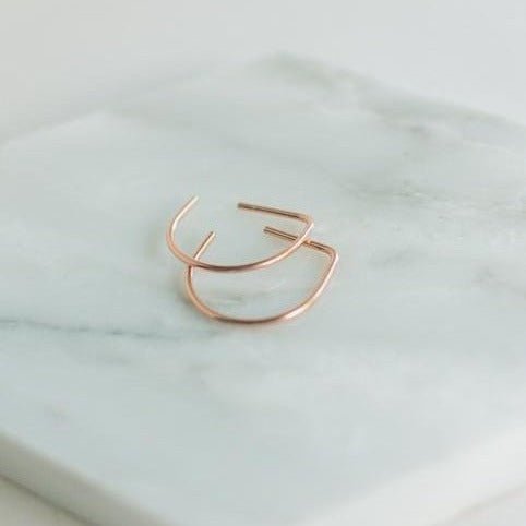 Tiny Minimal Hoop Earrings - Good Wknd